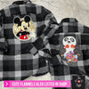 Disney trip shirt Disney mom shirt Minnie Mouse Plaid Flannel Shirt Sequin Disney shirt Minnie Mouse Long Sleeve Disney Trip shirt