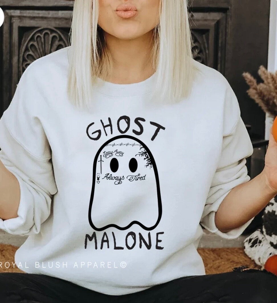 Ghost Malone Shirt, I’d be Crying Shirt. Trending Haloween Shirt