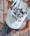 Kitty Up Vintage Western Shirt. Arizona Western Shirt.