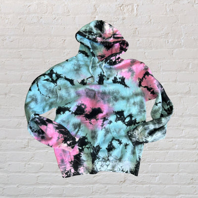 Pink Blue Black Tie Dye Hoodie Pink Swirl Candy Dream Tie Dye Hoodie. Rainbow Tie Dye Hoodie