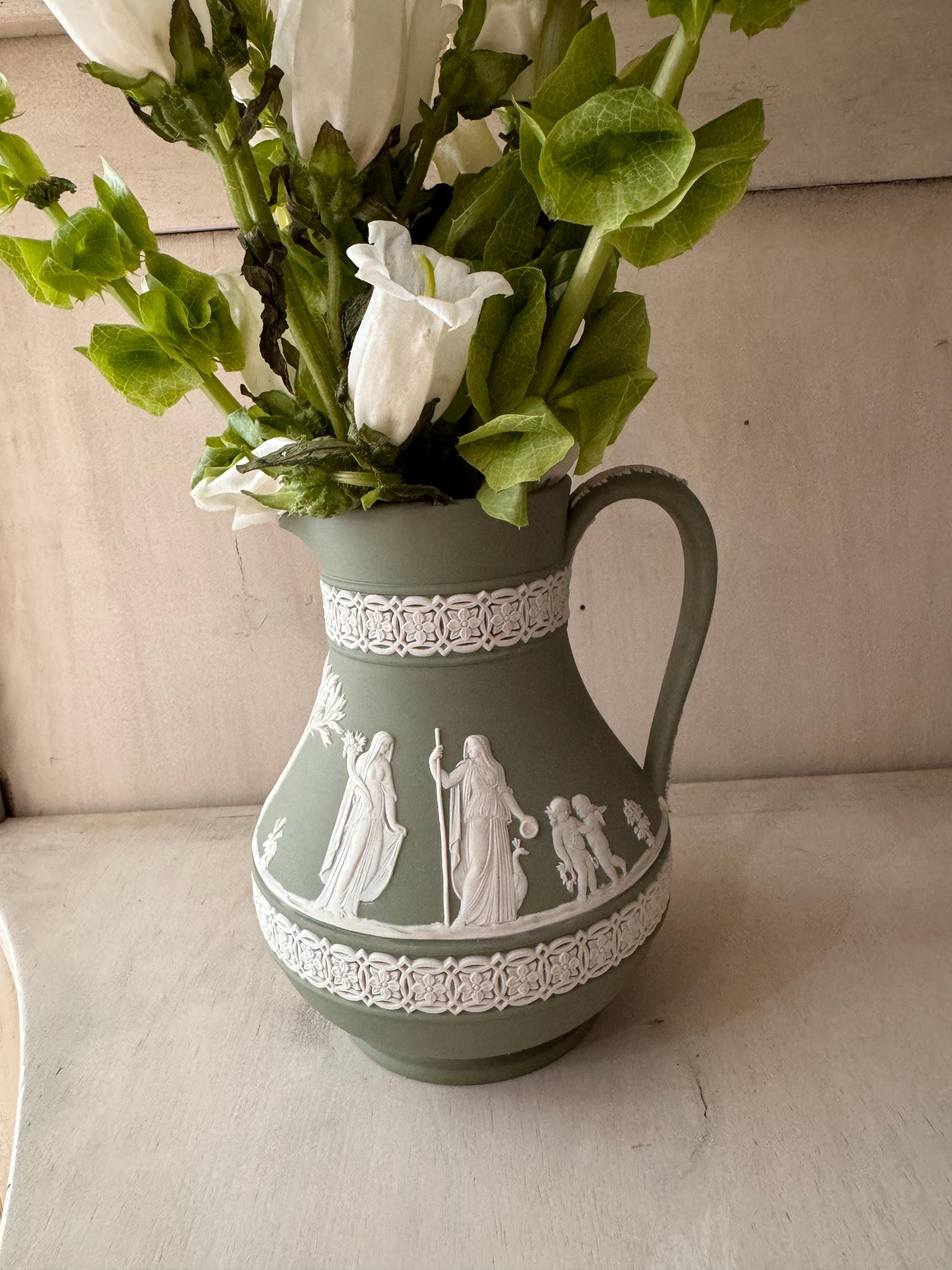 wedgewood sage green pictcher