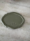 Wedgewood Jasperware Trinket Tray Sage Green Collectible Brigerton Vase Vintage Made in England