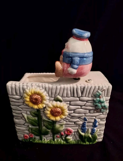 Humpty Dumpty Music a box Gift Planter Nursery Rhymes Shower Vintage Baby Gift Planter One of a Kind Baby Gift plant Succulent