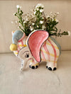 Circus Elephant Baby Planter Rare Fairy Elephant Car Vase Unique Shower Gift Pastel Baby Gift Planter One of a Kind Baby Gift Succulent