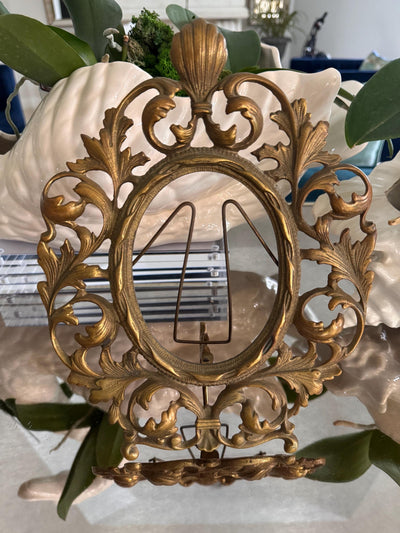 brass frame vintage luxe