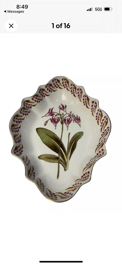 orchid plate dish by Chelsea House vintage collectible