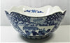 blue white orchid bowl