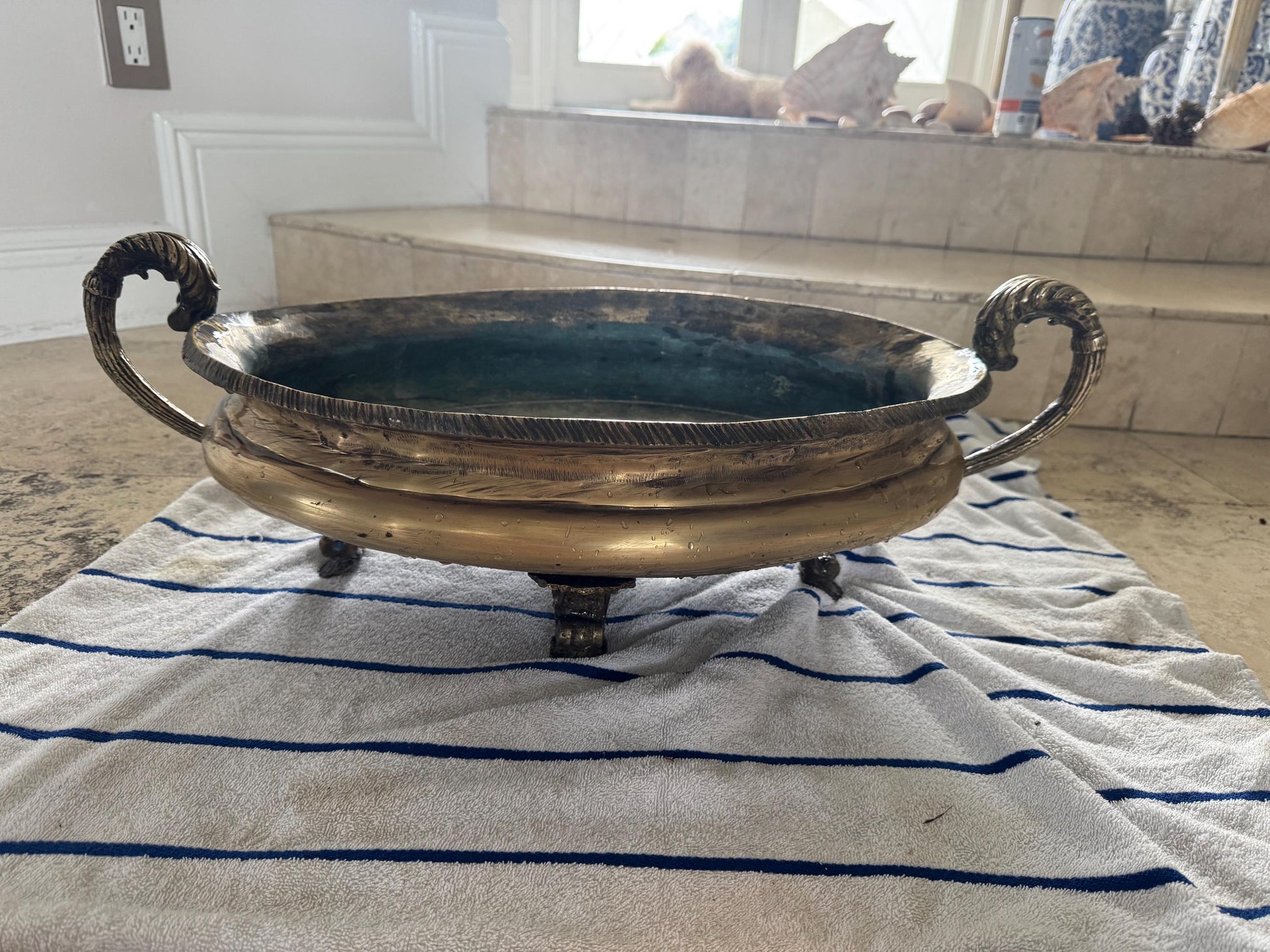 Jardinare French Planter Bronze Antique Flower Pot Stunning Display piece