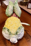 Cabbage Rabbit Tureen Made in Italy Vietri Cermaic Bunny Bowl with Ladel