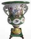 Wong Lee Floral Vase Urn Ormolu Vintage Vase Chinese Import 14 inches high Stunning