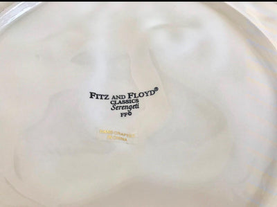 Fitz and Floyd Tiger Orchid Tiger Collectible Plate Sarangeti Collection Large Platter size