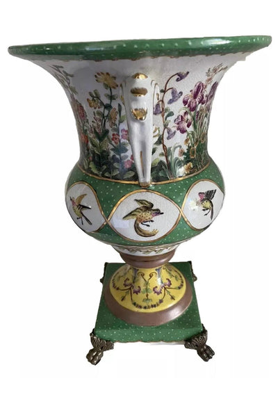 floral bird vase chines import JUWC