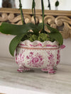 Flower pink Pot Jardinare United Wilson JUWC 1895 Pink planter Porcelain Pot