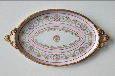 Limoges France tray ormalu handles