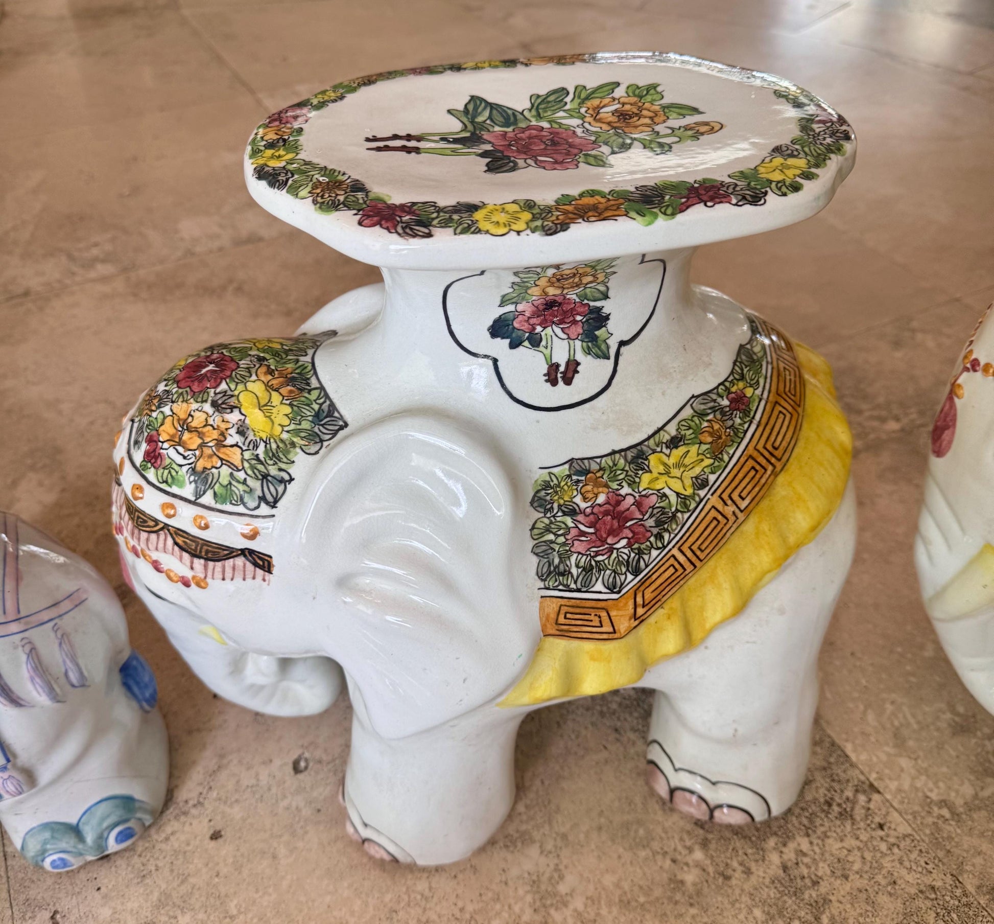 elephant stand floral MCM stand