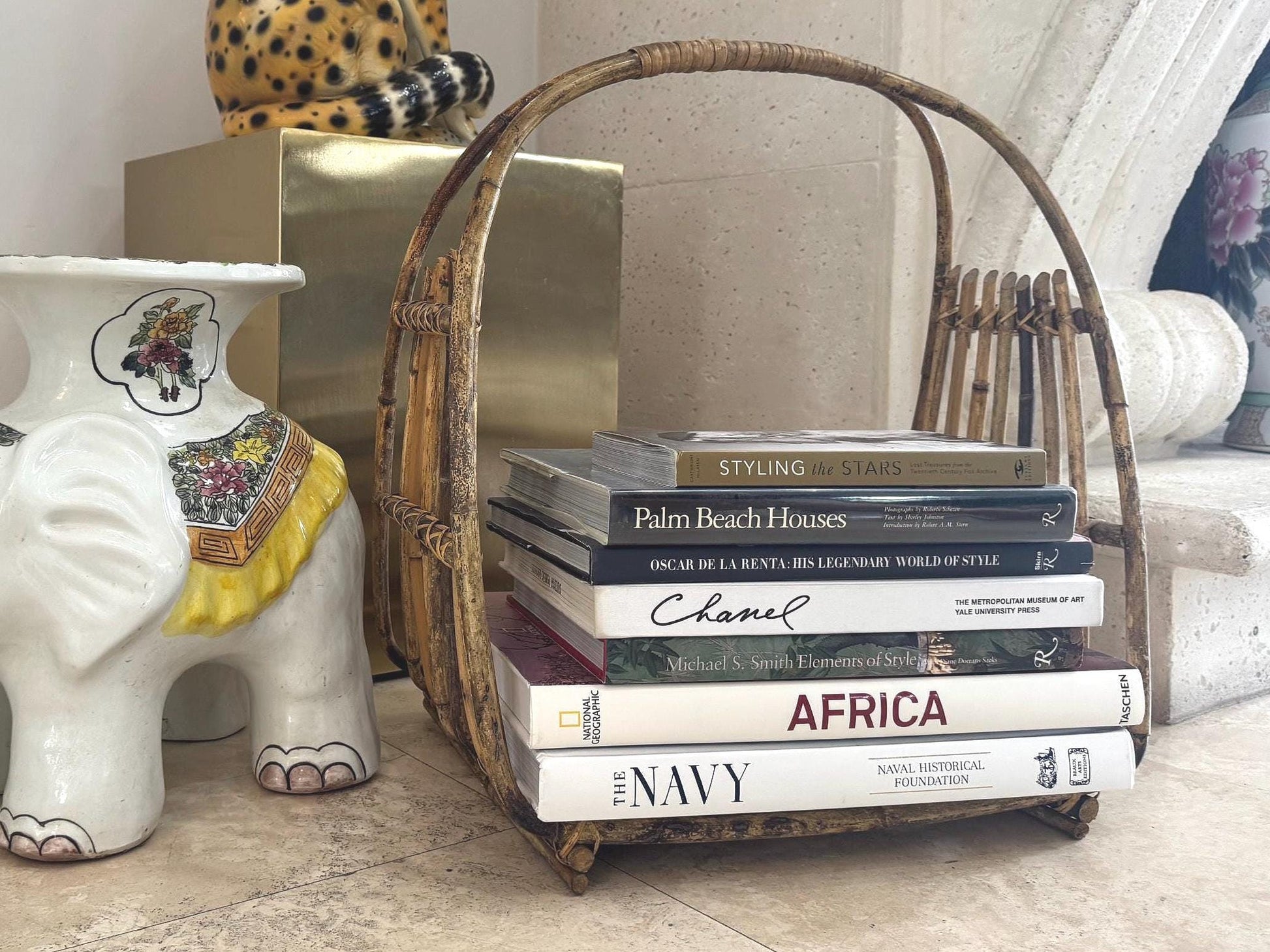 Burnt Bamboo Magazine rack MCM magazine book rack Towel Rack