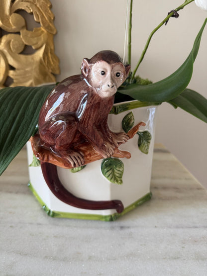monkey figure Italian pottery