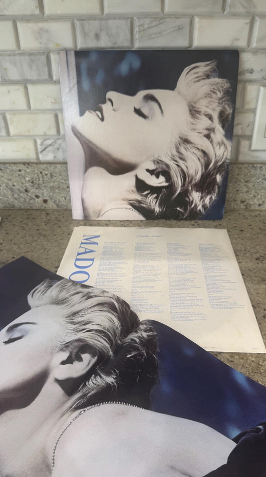 Madonna True Blue 1986 vinyl record with poster