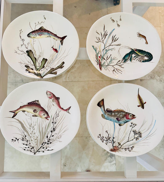 Johnson brothers plates fish series made England
