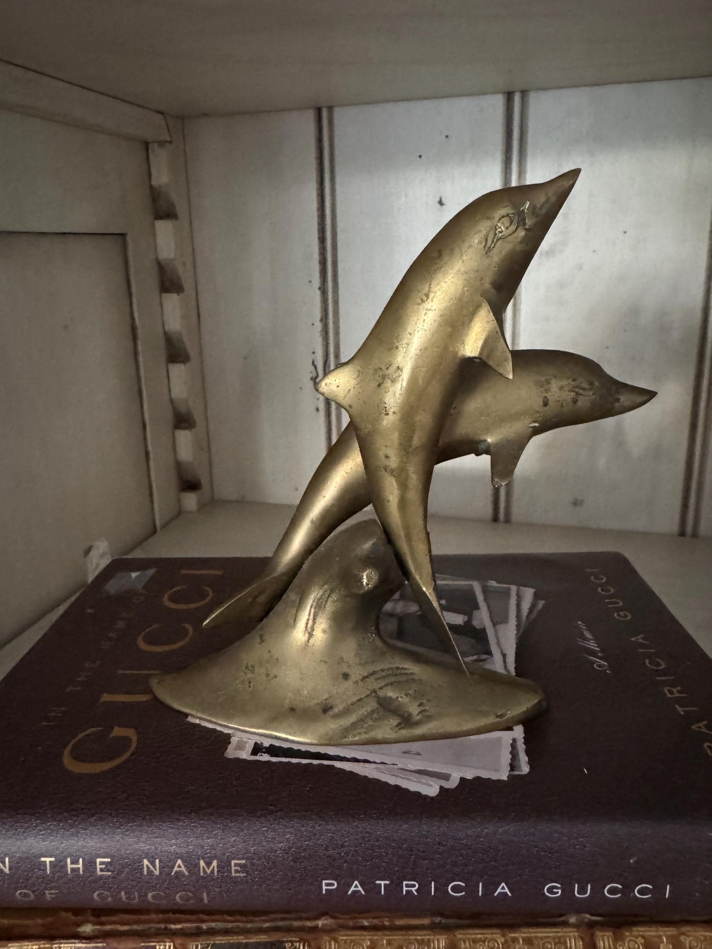 Brass Dolphins Vintage Cute Coastal Decor