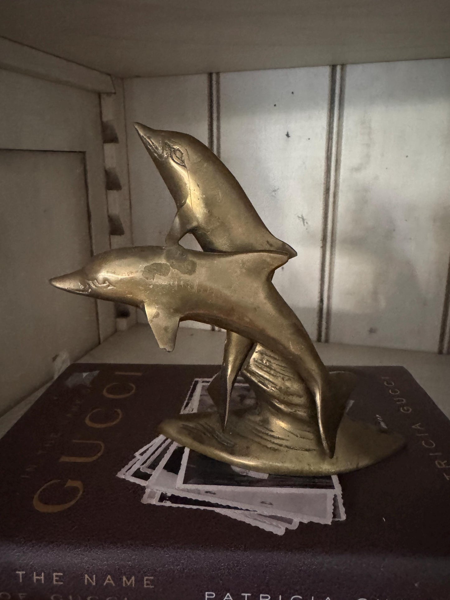 Brass Dolphins Vintage Cute Coastal Decor