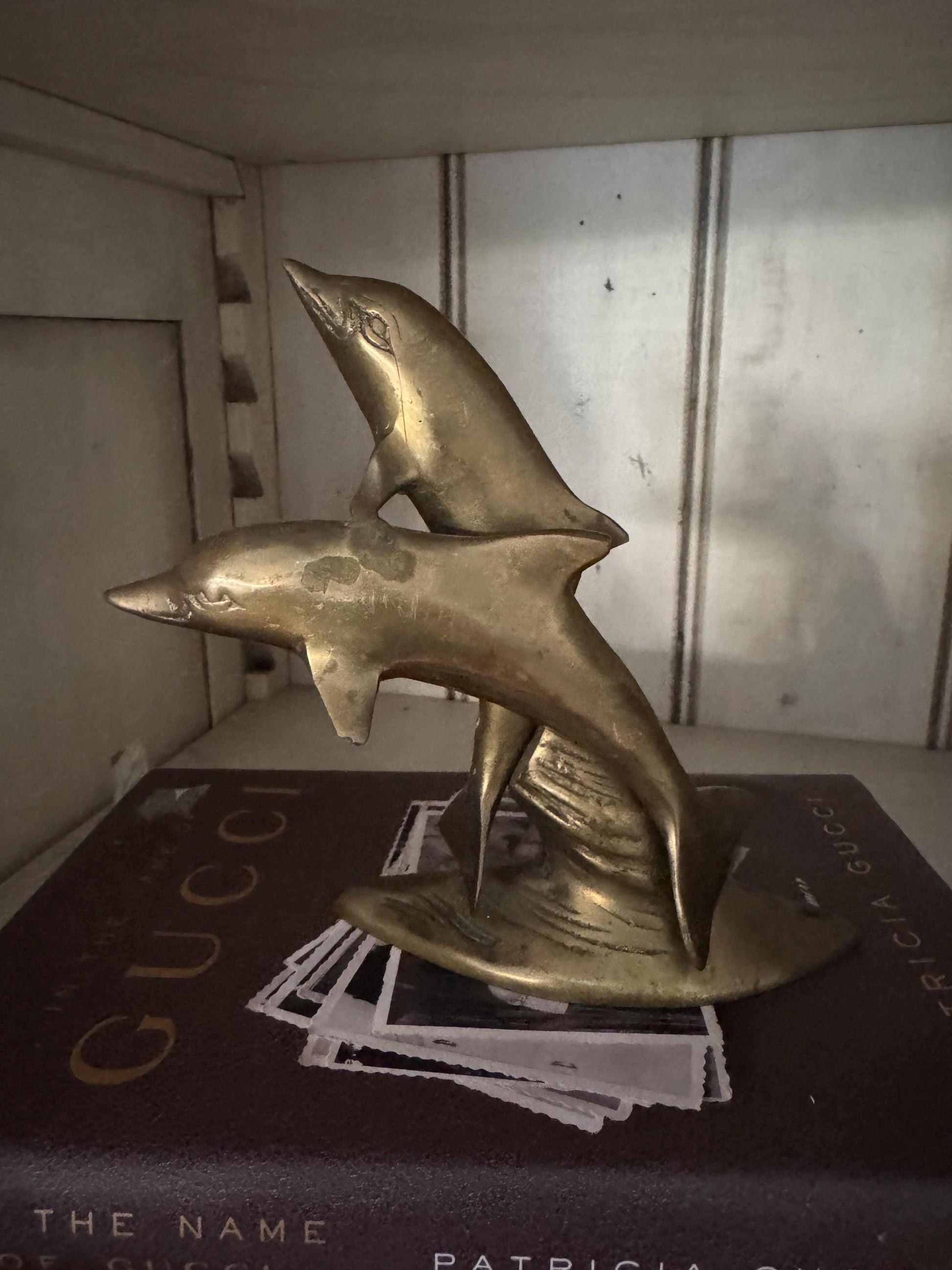 Brass Dolphins Vintage Cute Coastal Decor