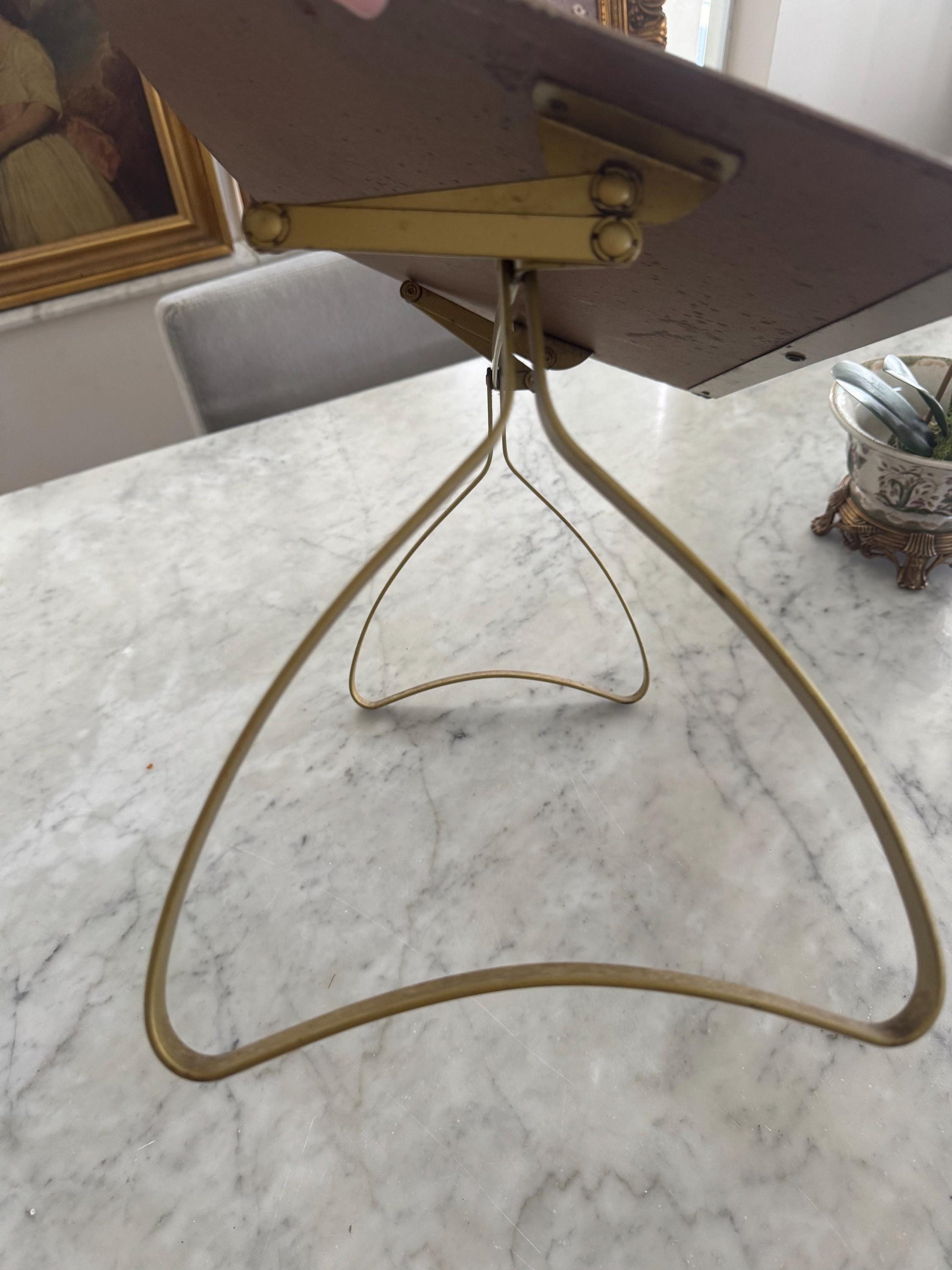 map display table for library vintage map metal legs