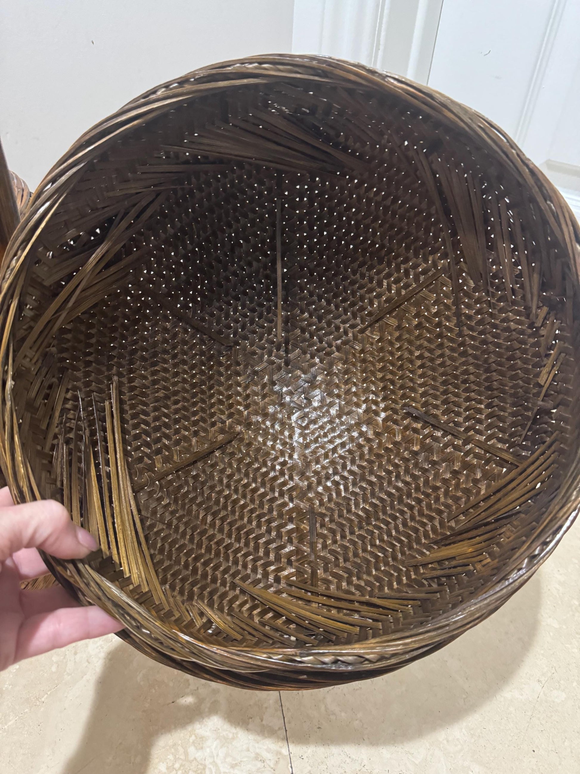 Basket bamboo Storage Vintage tiered Wedding basket Chinese basket for decoration