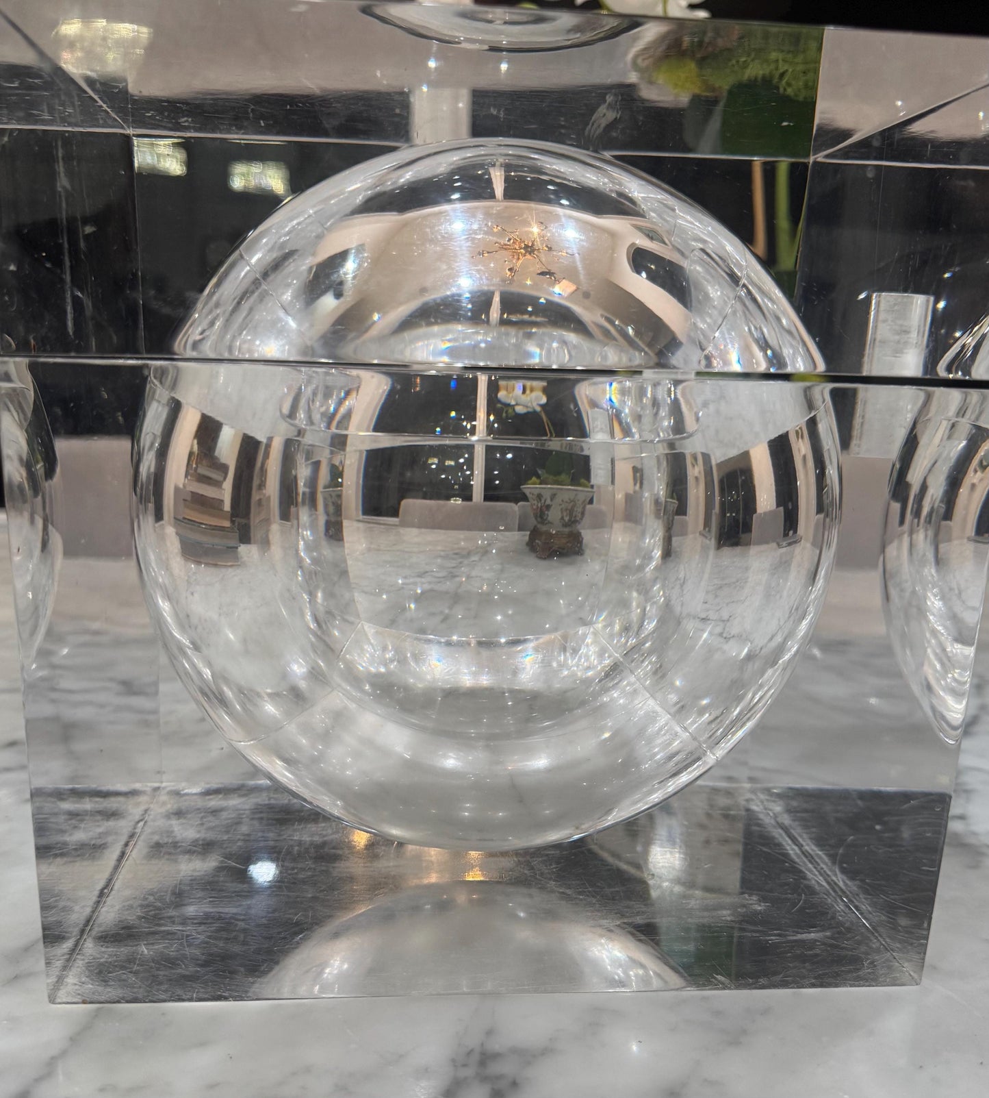lucite vintage ice bucket