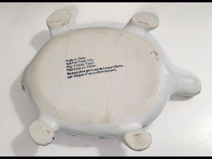 Bombay Company Chinoserie Turtle Lidded Box Blue White Turtle collectible