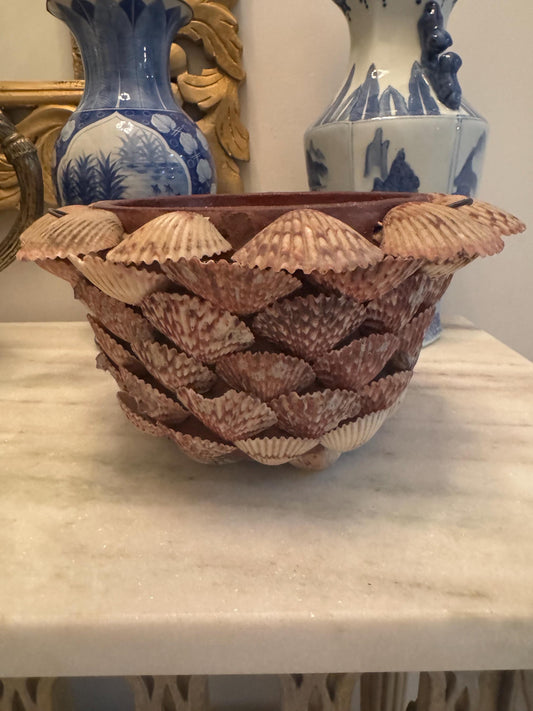 Shell Planters Vintage Shell Tony Duchete style planters
