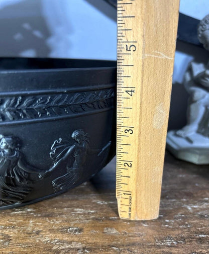 Basalt Wedgwood Dancing Hours Muse Bowl Stamped and Black Wedgwood