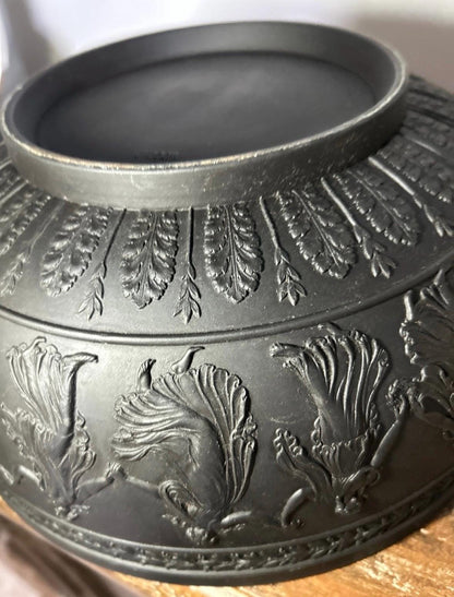 Basalt Wedgwood Dancing Hours Muse Bowl Stamped and Black Wedgwood