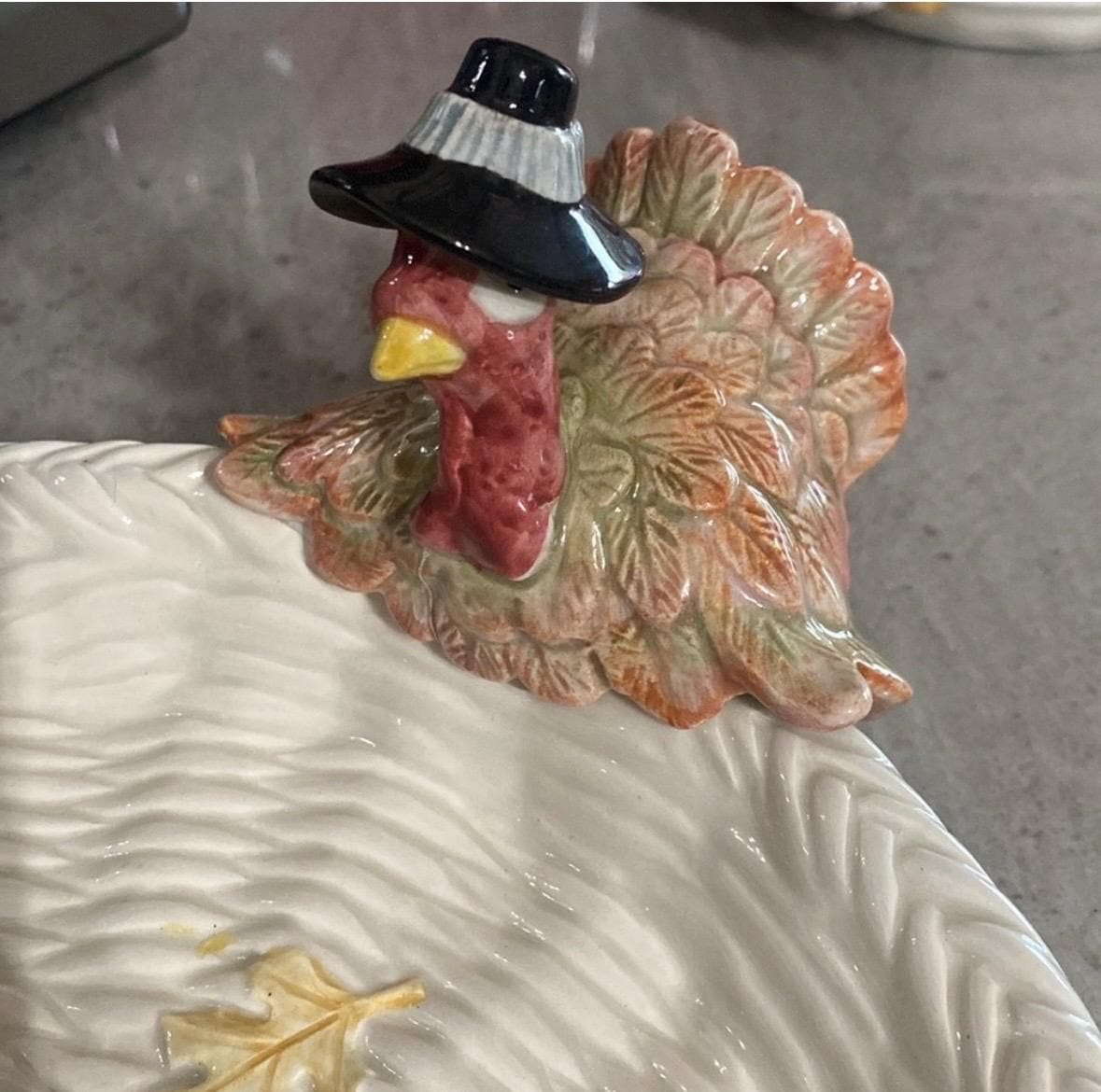 Fitz and Floyd Turkey Platter Vintage with original box