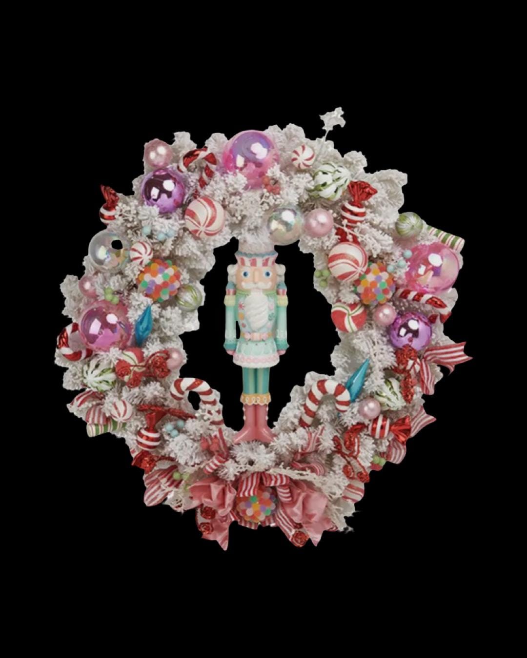 nutcracker wreath pastel