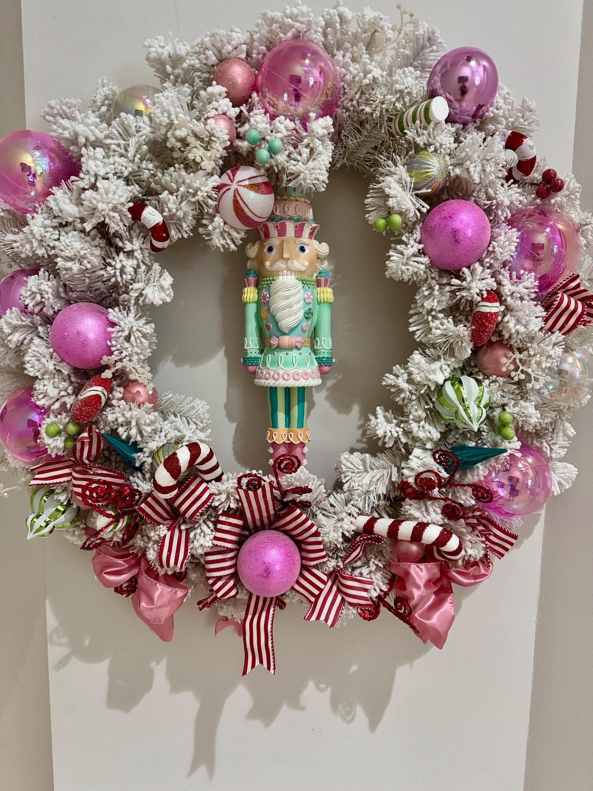 beautiful nutcracker Christmas wreath