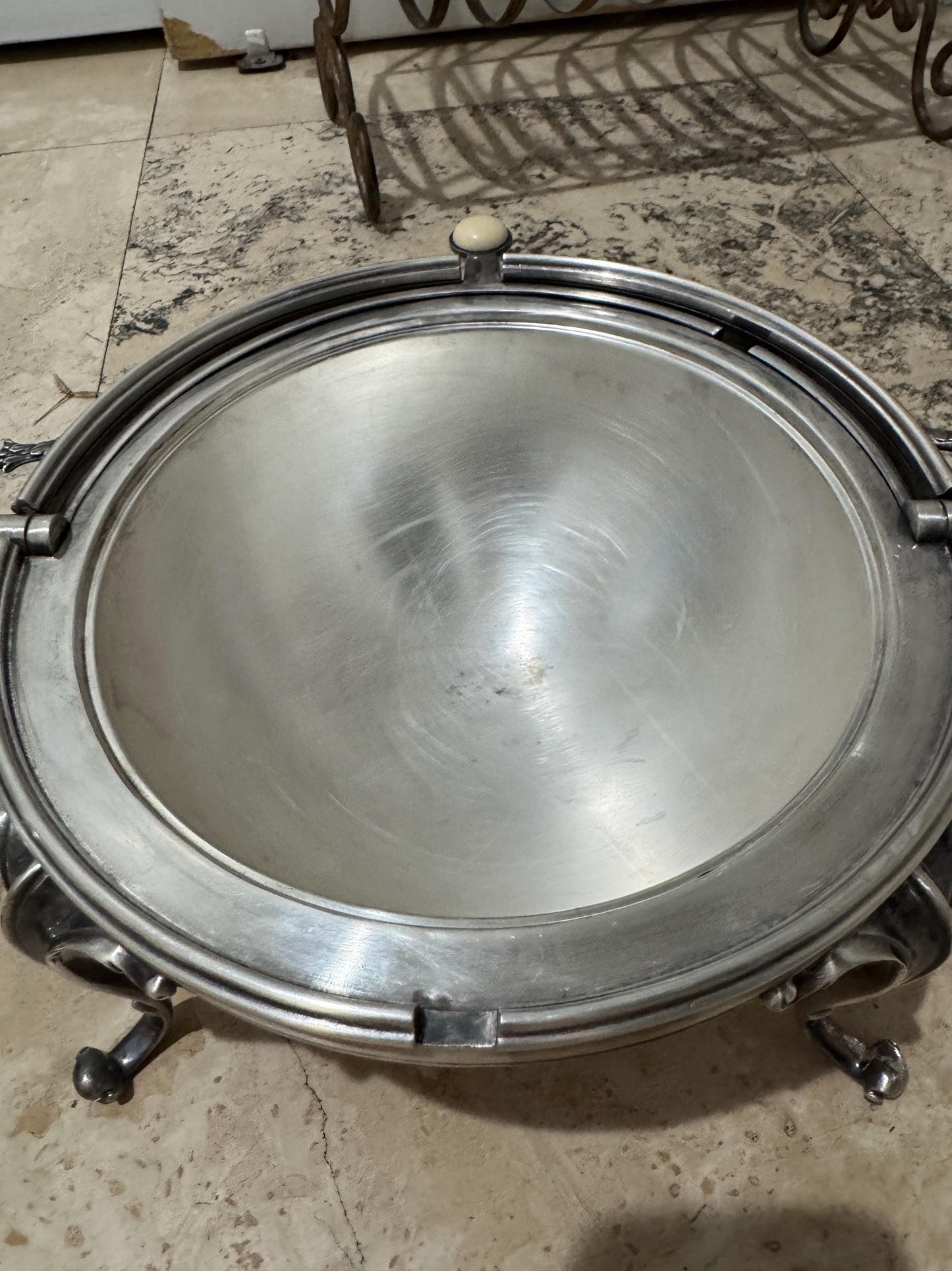 Barker Ellis Silver Dome Server with removable trays made in England beautiful antique