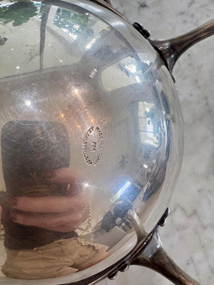 Barker Ellis Silver Dome Server with removable trays made in England beautiful antique