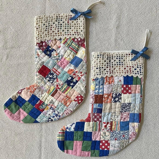 quilt Christmas stockings hand made