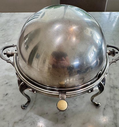 Barker Ellis Silver Dome Server with removable trays made in England beautiful antique