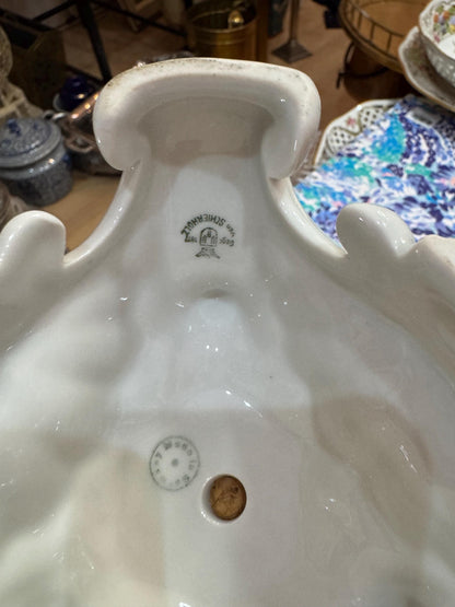 Von Scheirholz Compote Vase Foral Detail Antique vase pedestal dish