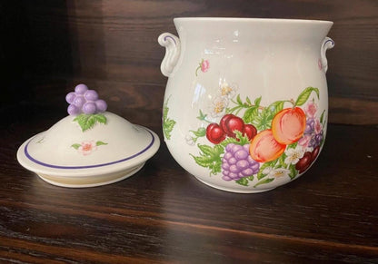 Lenox Kitchen Cannisters Vintage Set 4 pieces perfect Flour, Tea, Coffee, Sugar Lidded Cannisters