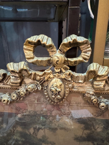 French mirror with romantic engraving