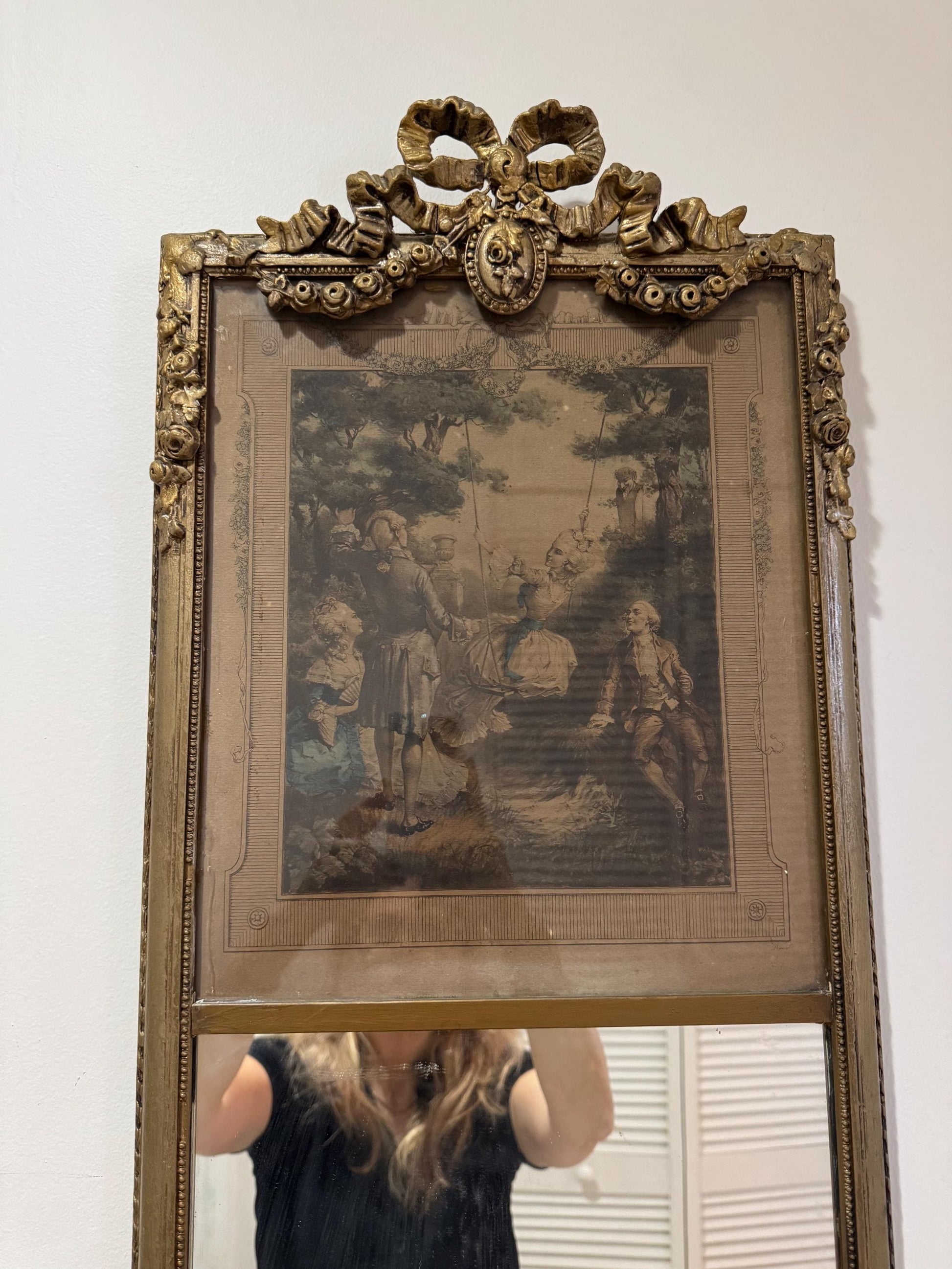 Louis xvi Trumeau mirror