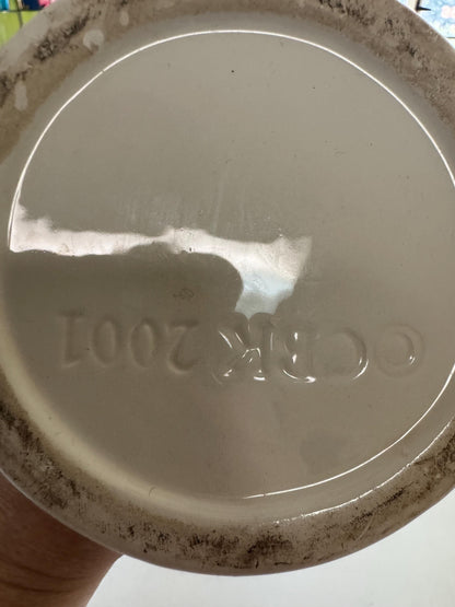 Pair of White Italian Topiary’s Fruit Topiary’s CBK 2001 White Pair of pedestal Fruit dishes