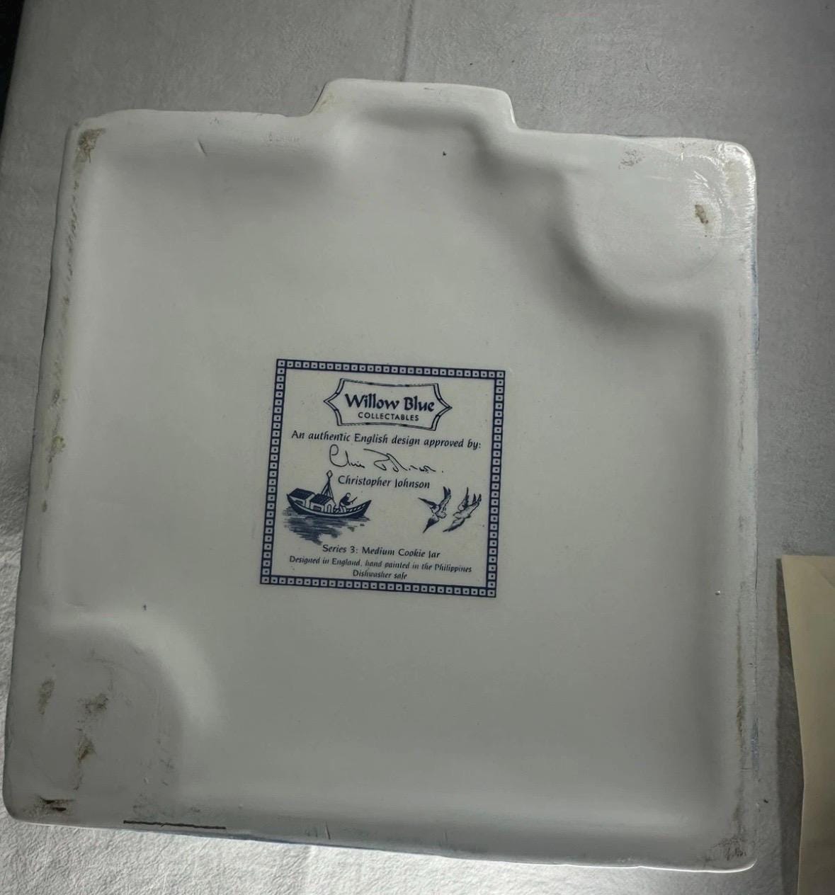 Pagoda Jar Blue Willow Christopher Johnson Lidded jar series 3 Blue Willow pagoda