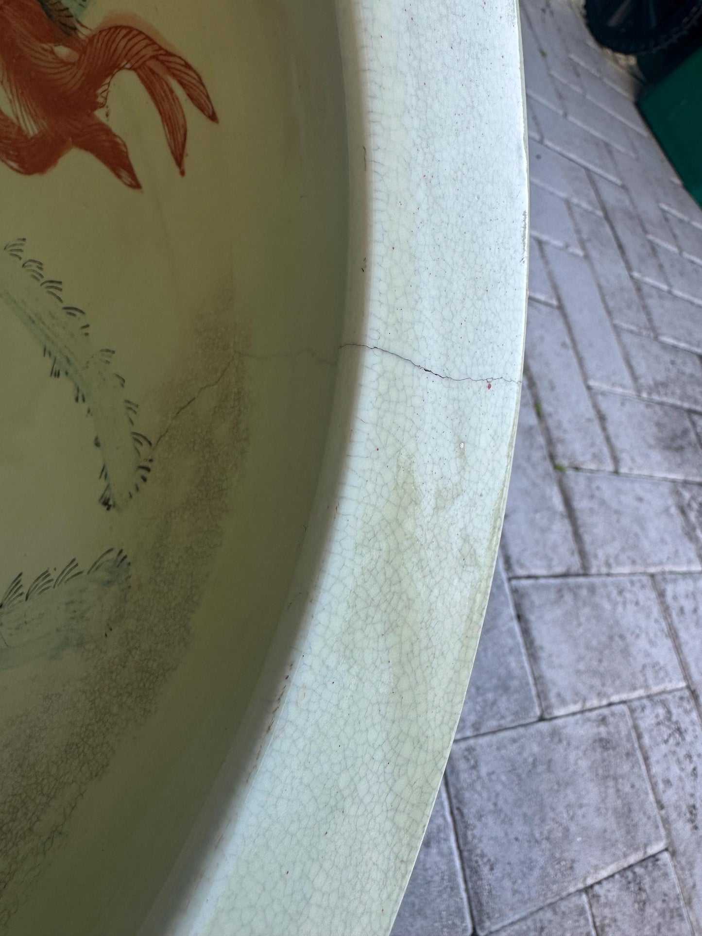 Satsuma Fish Bowl Planter Fish Pot Asian planter beautiful pattern