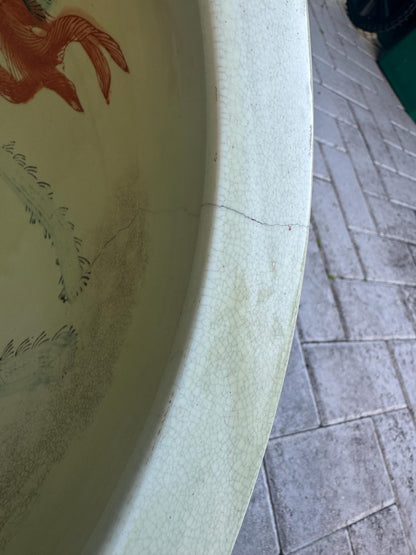 Satsuma Fish Bowl Planter Fish Pot Asian planter beautiful pattern