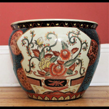 Satsuma Fish Bowl Planter Fish Pot Asian planter beautiful pattern