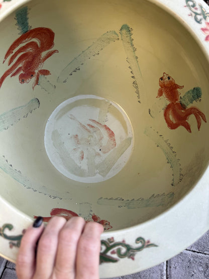 Satsuma Fish Bowl Planter Fish Pot Asian planter beautiful pattern